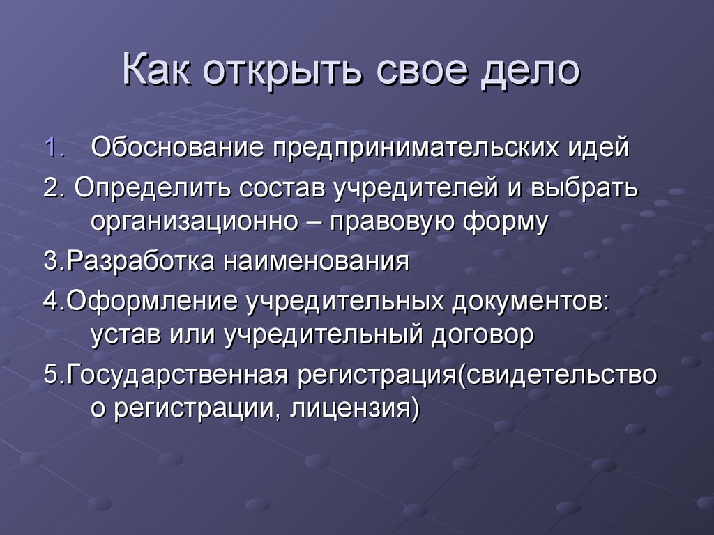 Проект по технологии на тему мое собственное дело