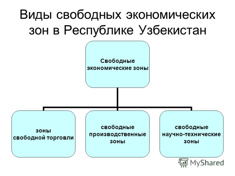 Виды свободных экономических зон: Виды особых экономических зонОАЭ