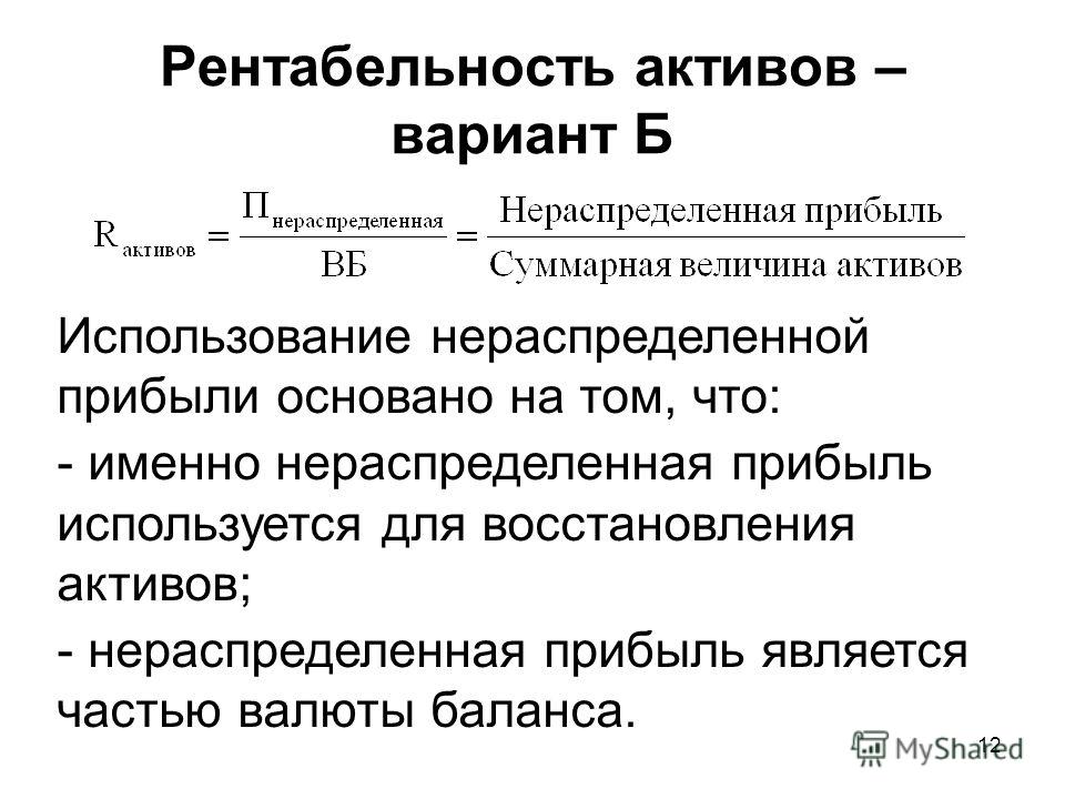 Актив прибыли. Доля нераспределенной прибыли в активах предприятия. Нераспределенная прибыль в балансе. Доля нераспределенной прибыли формула. Расчет нераспределенной прибыли в балансе.