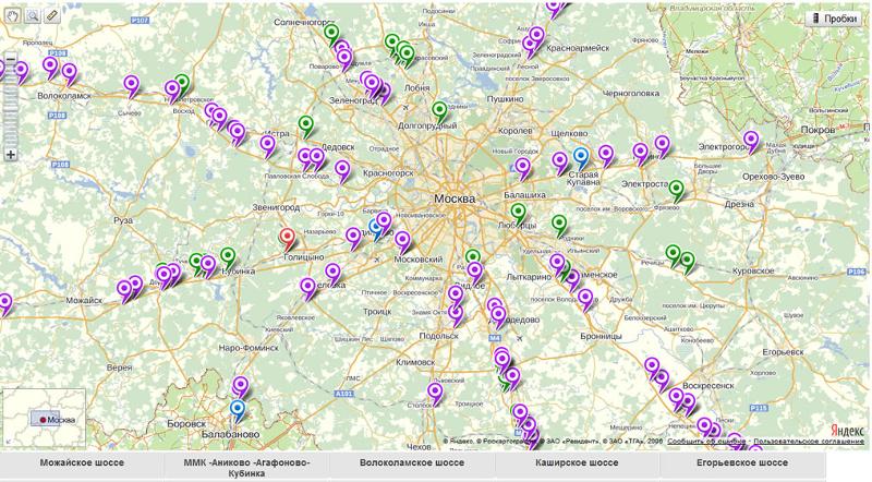 Карта рамок платона в московской области