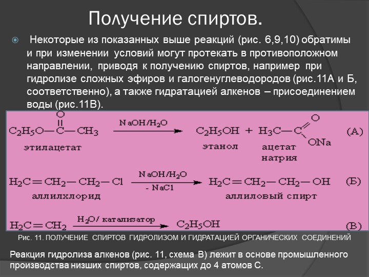 Получение х. Способы получения спиртов 10 класс реакции. Способы получения спиртов 10 класс. Получение спиртов уравнение реакции. Способы получения спиртов реакции.