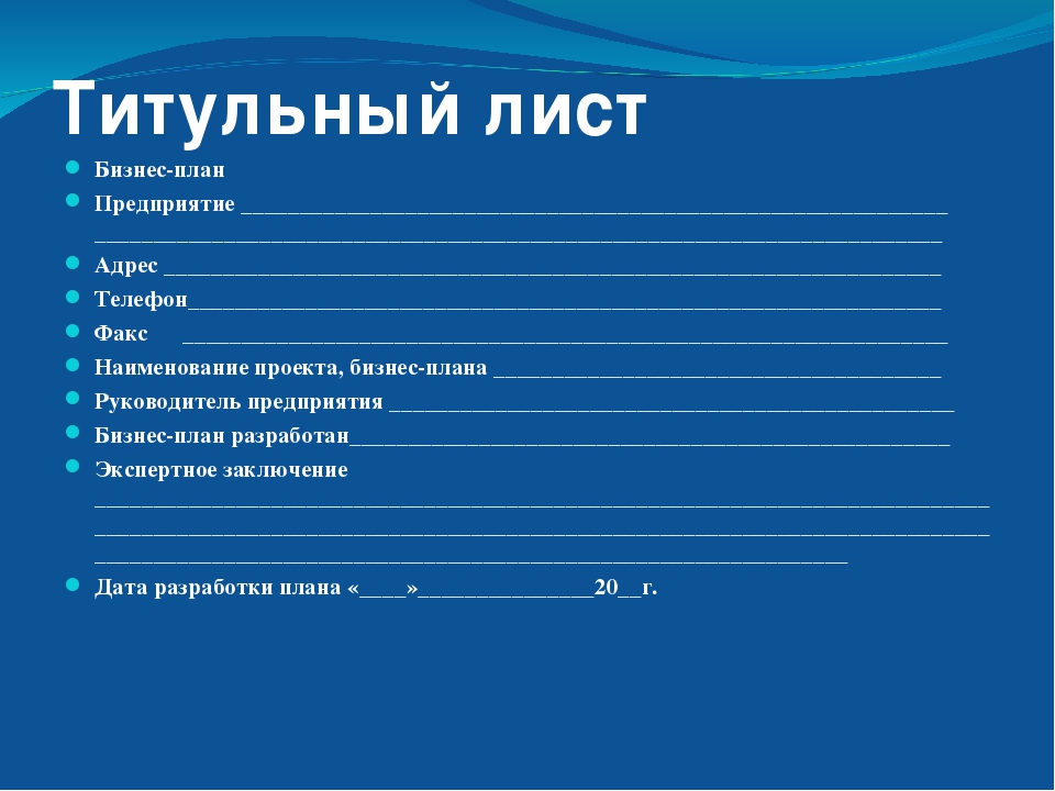 Проект бизнес плана образец для социального контракта