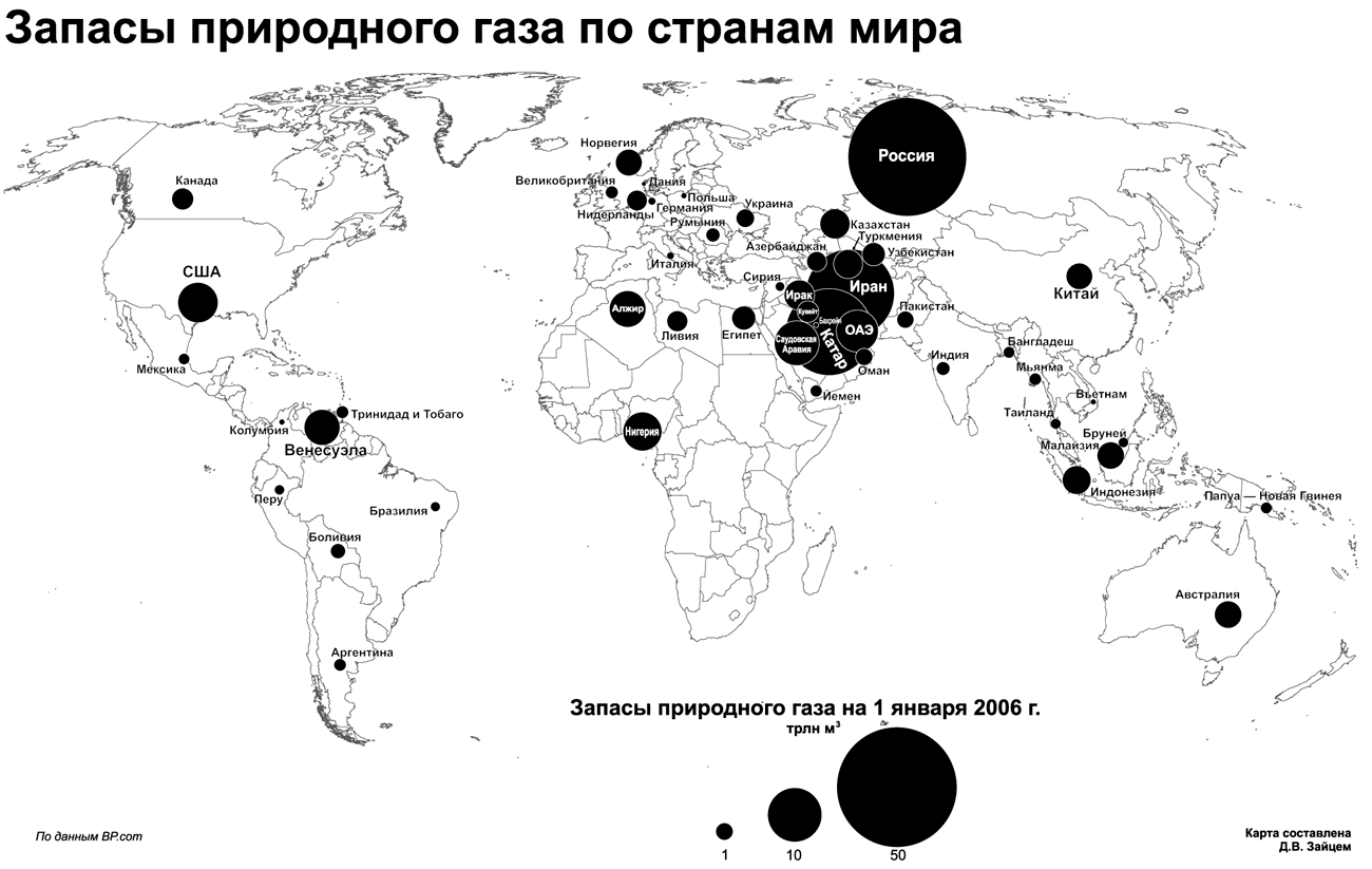 Контурная карта газовые месторождения