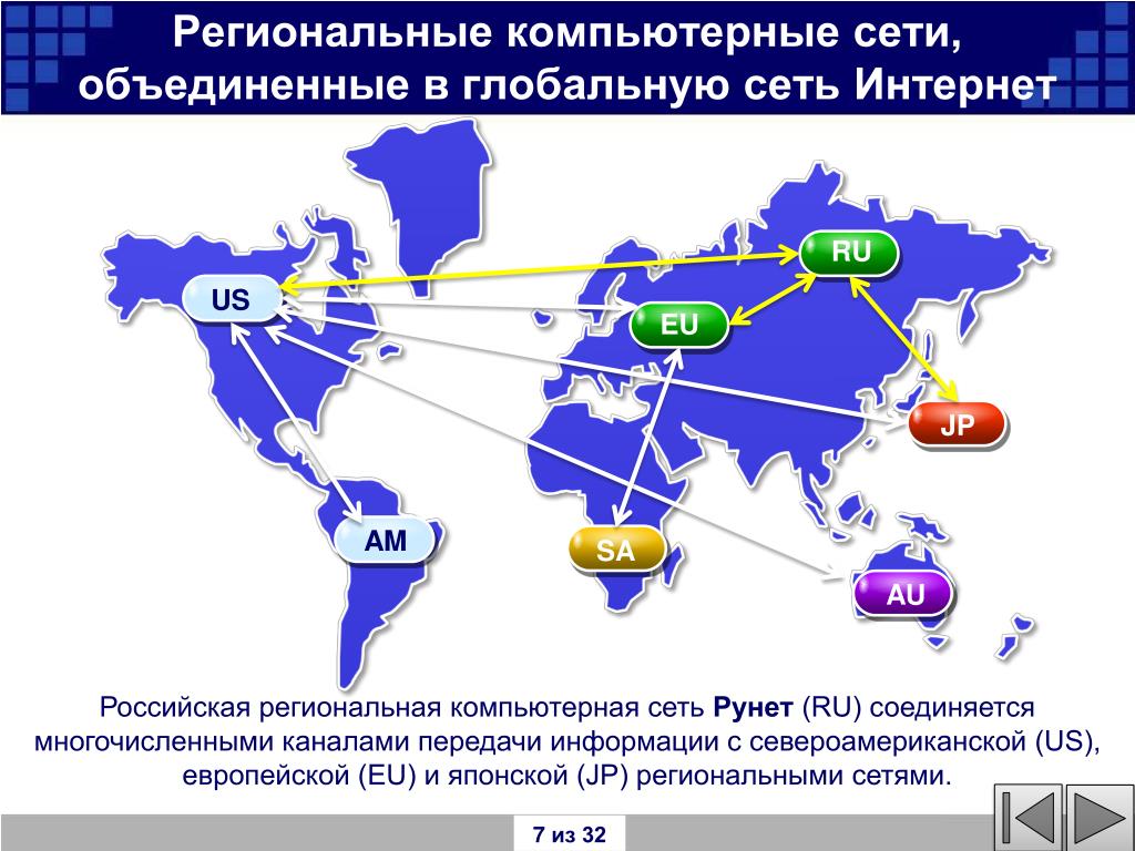 Карта по сети