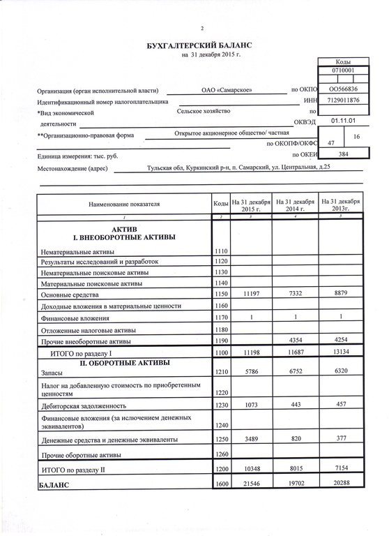 Бухгалтерская отчетность информация